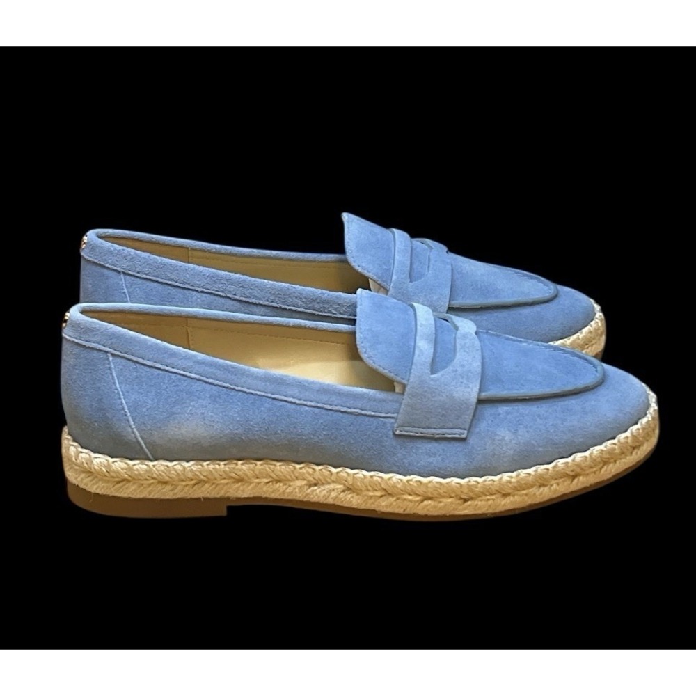 Size 7 - MICHAEL Michael Kors Women's Lennon Slip On Loafer Espadrille Blue New
